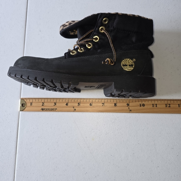 Timberland Waterproof Teddy Winter Boots Size 6 Faux Shearling Lug Sole Gorpcore - Picture 8 of 13